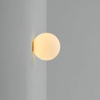 Lampa Ścienna Minimalistyczna z Okrągłym Kloszem i Rozproszonym Światłem - 3
