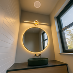 Lampa Ścienna Minimalistyczna z Zintegrowanym Źródłem Światła - Złoto