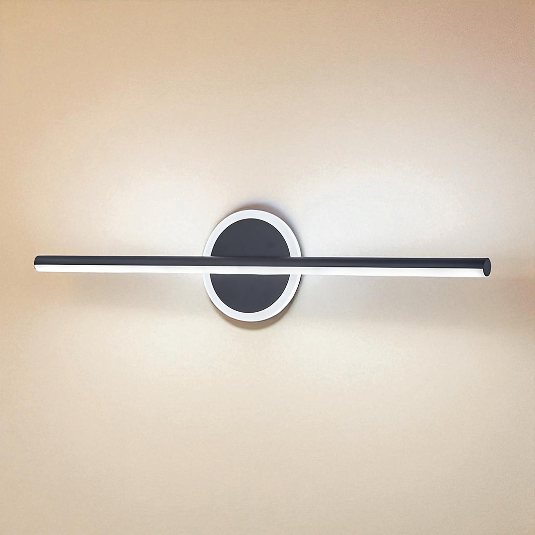 Lampa Ścienna Minimalistyczna z Zintegrowanym Źródłem Światła - Czarny