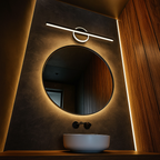 Lampa Ścienna Minimalistyczna z Zintegrowanym Źródłem Światła - Czarny