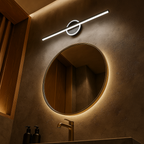 Lampa Ścienna Minimalistyczna z Zintegrowanym Źródłem Światła - Czarny