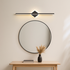 Lampa Ścienna Minimalistyczna z Zintegrowanym Źródłem Światła - Czarny