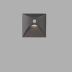 Lampa Ścienna Nowoczesna Minimalistyczna z Czujnikiem Ruchu do Ogrodu i na Schody - 100V–120V i Szary