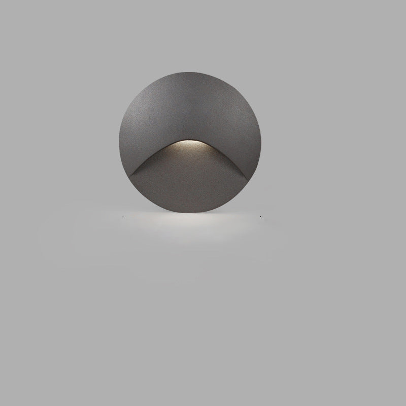 Lampa Ścienna Nowoczesna Minimalistyczna z Czujnikiem Ruchu do Ogrodu i na Schody - 100V–120V i Szary