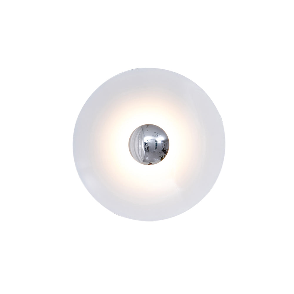 Lampa Ścienna Nowoczesna Minimalistyczna z Okrągłym Kloszem i Zintegrowanym LED - 18