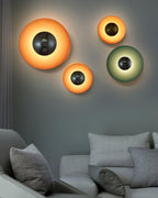 Lampa Ścienna Nowoczesna Minimalistyczna z Okrągłym Kloszem i Zintegrowanym LED - 24