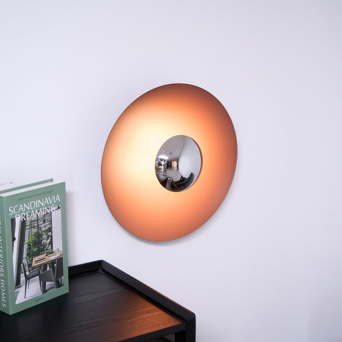 Lampa Ścienna Nowoczesna Minimalistyczna z Okrągłym Kloszem i Zintegrowanym LED - 26