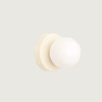 Lampa Ścienna Nowoczesna z Okrągłym Kloszem i Trzybiegowym Światłem - Biały