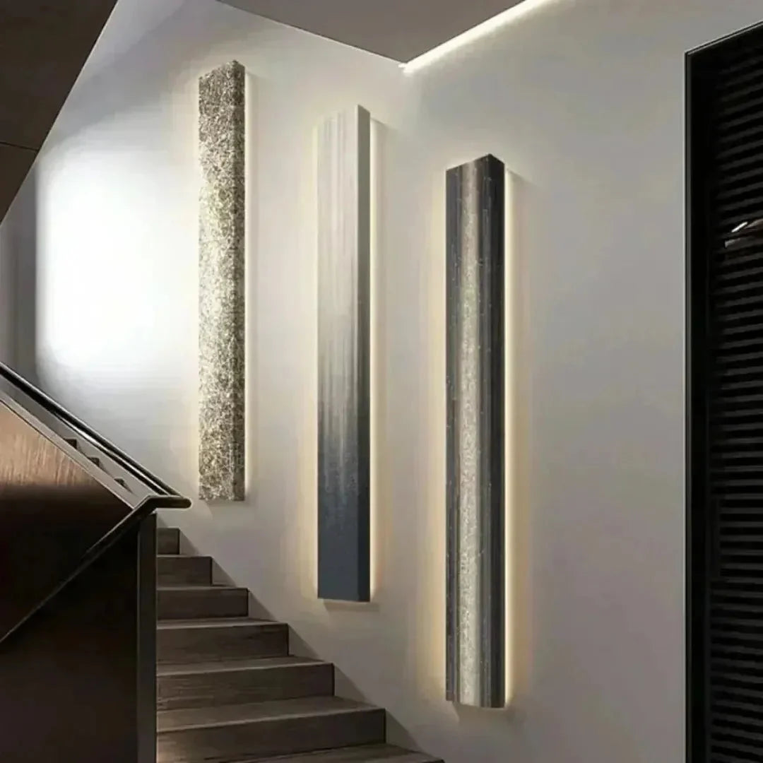 Lampa Ścienna Nowoczesna z Podświetleniem LED i Wzorem Artystycznym - 4