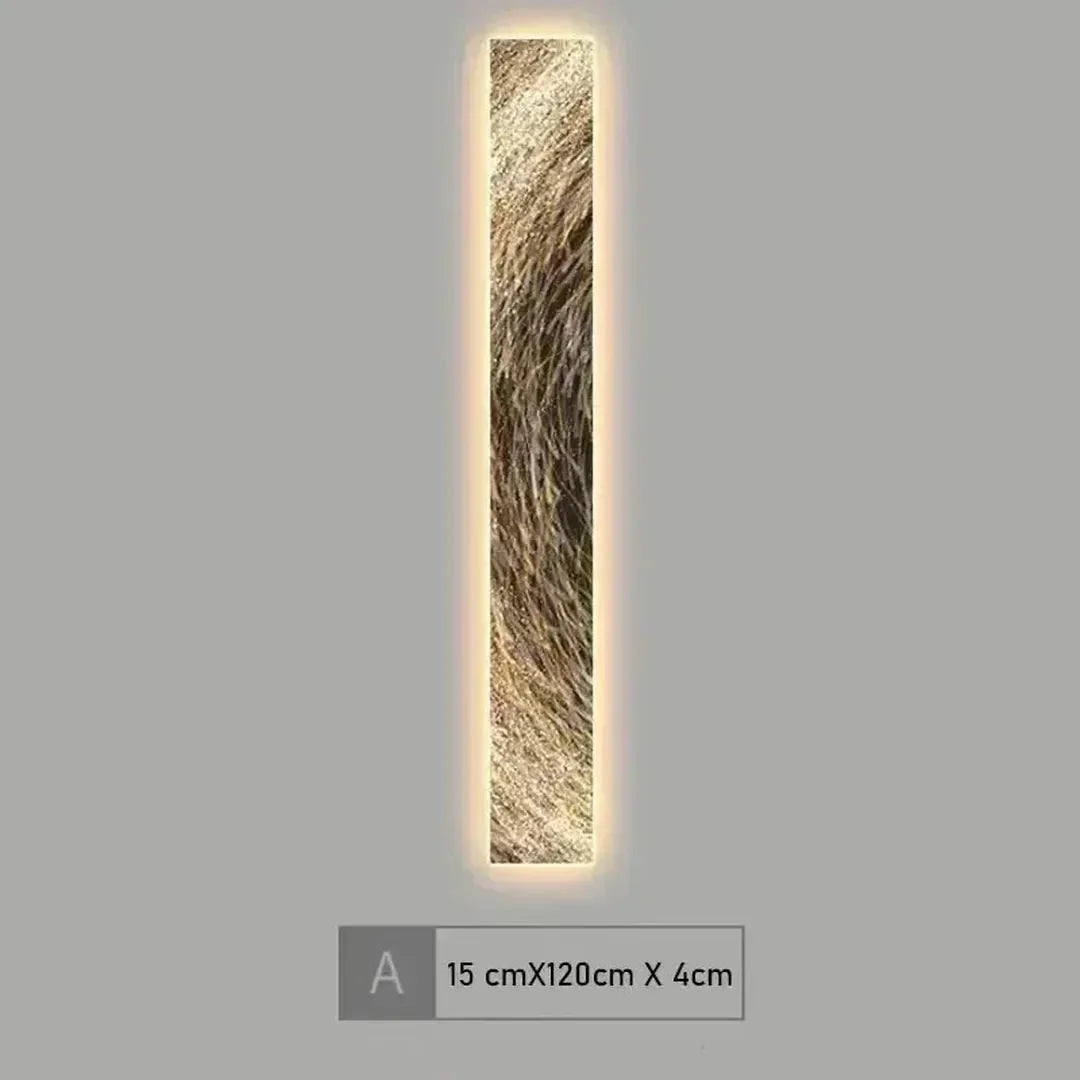 Lampa Ścienna Nowoczesna z Podświetleniem LED i Wzorem Artystycznym - 8