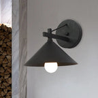 Lampa Ścienna Retro ze Stożkowym Kloszem