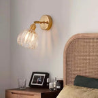 Lampa Ścienna Vintage z Kloszem ze Szkła w Kształcie Kwiatu - 20