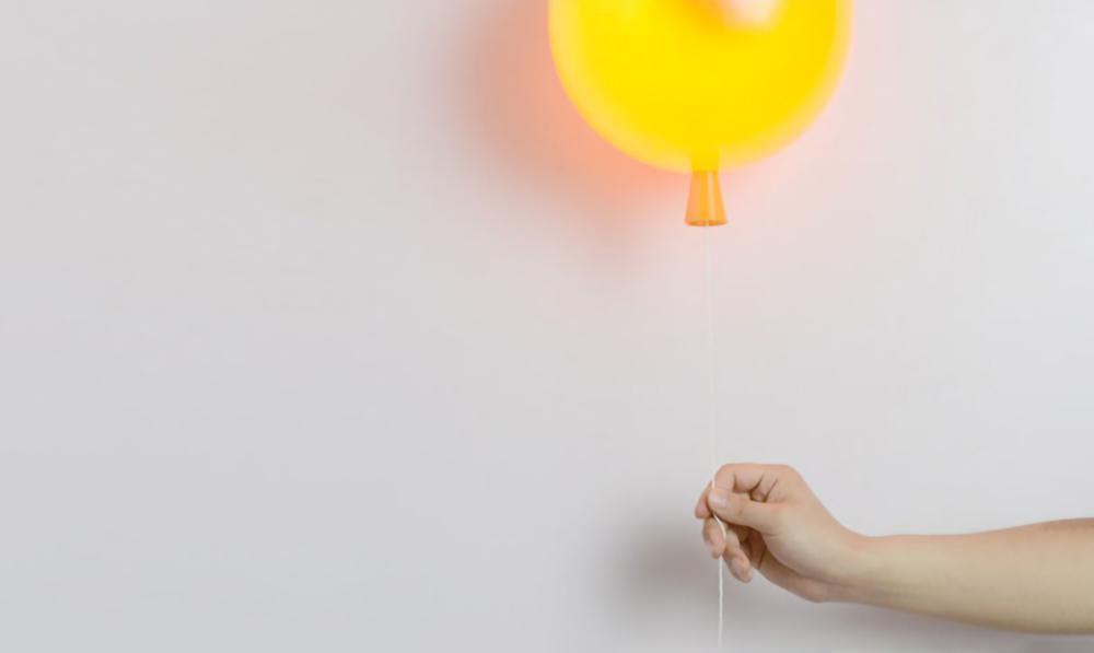Lampa Ścienna w Kształcie Balonu Nowoczesna z Włącznikiem Sznurkowym - 18