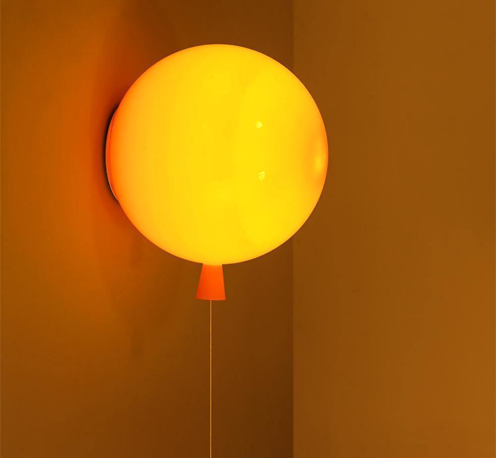 Lampa Ścienna w Kształcie Balonu Nowoczesna z Włącznikiem Sznurkowym - 20
