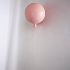 Lampa Ścienna w Kształcie Balonu Nowoczesna z Włącznikiem Sznurkowym - Różowy