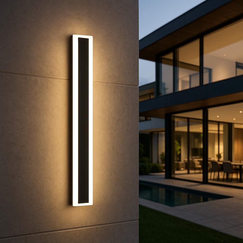 Minimalistyczna lampa ścienna zewnętrzna