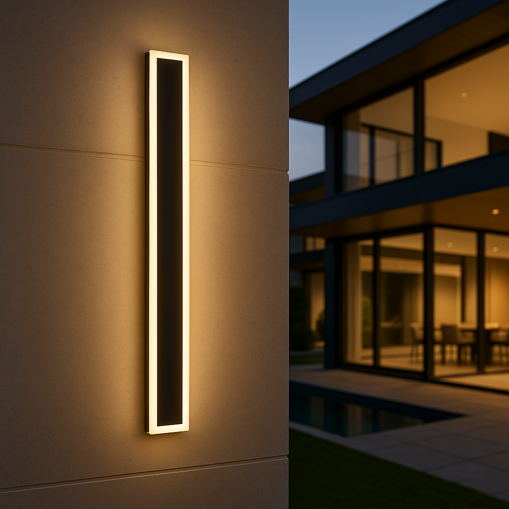 Minimalistyczna lampa ścienna zewnętrzna