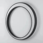 Lampa Ścienna Zewnętrzna Minimalistyczna z Okrągłym Pierścieniem do Ogrodu - 9