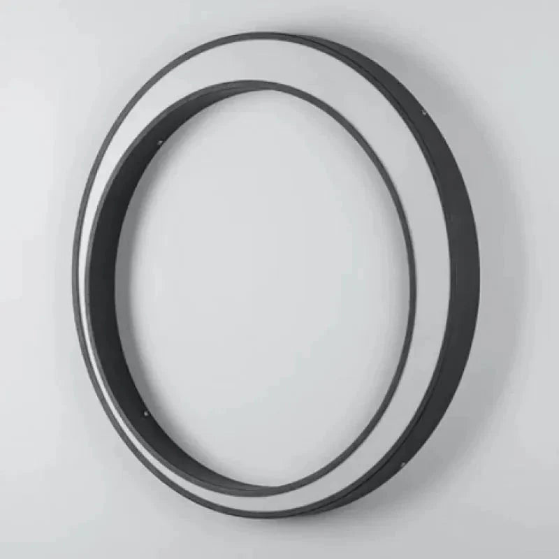 Lampa Ścienna Zewnętrzna Minimalistyczna z Okrągłym Pierścieniem do Ogrodu - 9