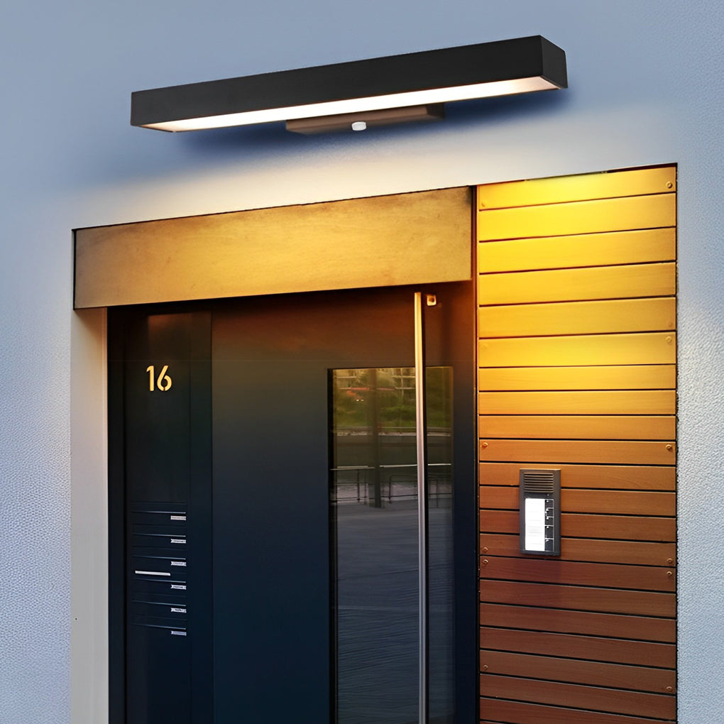 Lampa Ścienna Zewnętrzna Minimalistyczna z Zintegrowanym Oświetleniem LED - 9