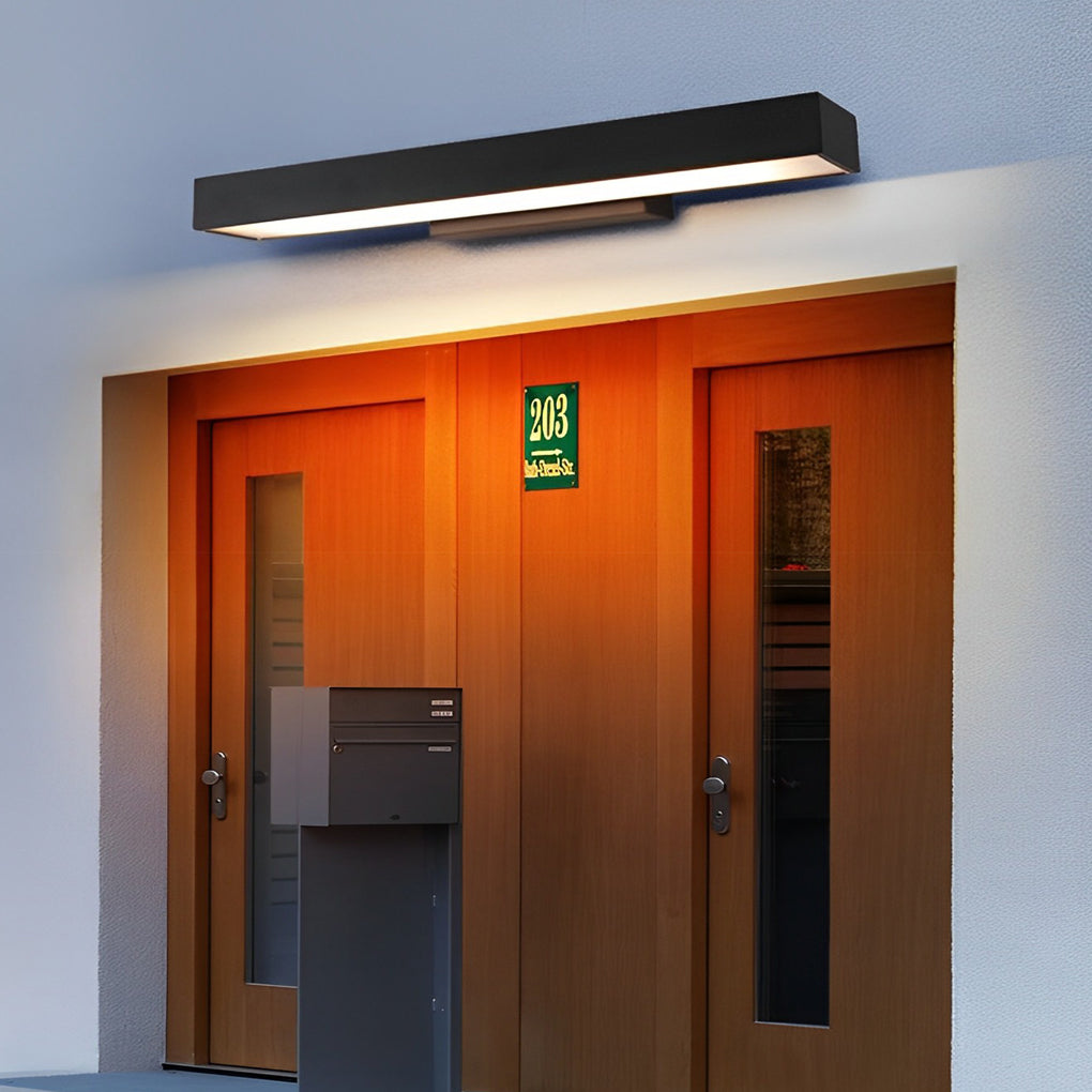 Lampa Ścienna Zewnętrzna Minimalistyczna z Zintegrowanym Oświetleniem LED - 7