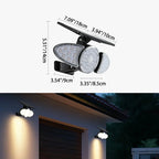 Lampa Solarna Ścienna Zewnętrzna do Ogrodu i Elewacji - 10