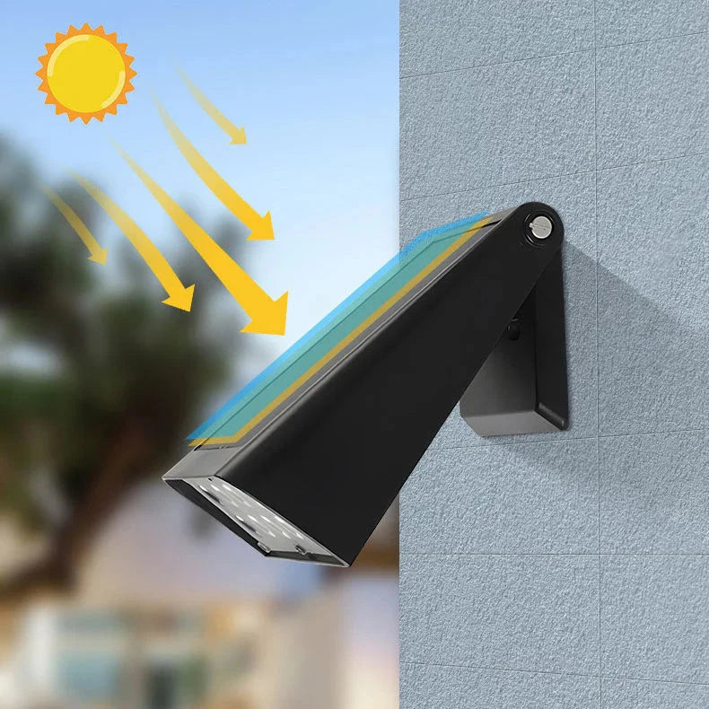 Lampa Solarna Ścienna Zewnętrzna do Ogrodu i Elewacji - 6