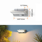 Lampa Solarna Ścienna Zewnętrzna do Ogrodu i Elewacji - 8