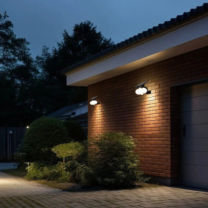 Lampa Solarna Ścienna Zewnętrzna do Ogrodu i Elewacji - 9