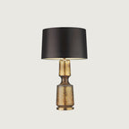Lampa Stołowa Art Deco ze Szklaną Podstawą i Abażurem - 5
