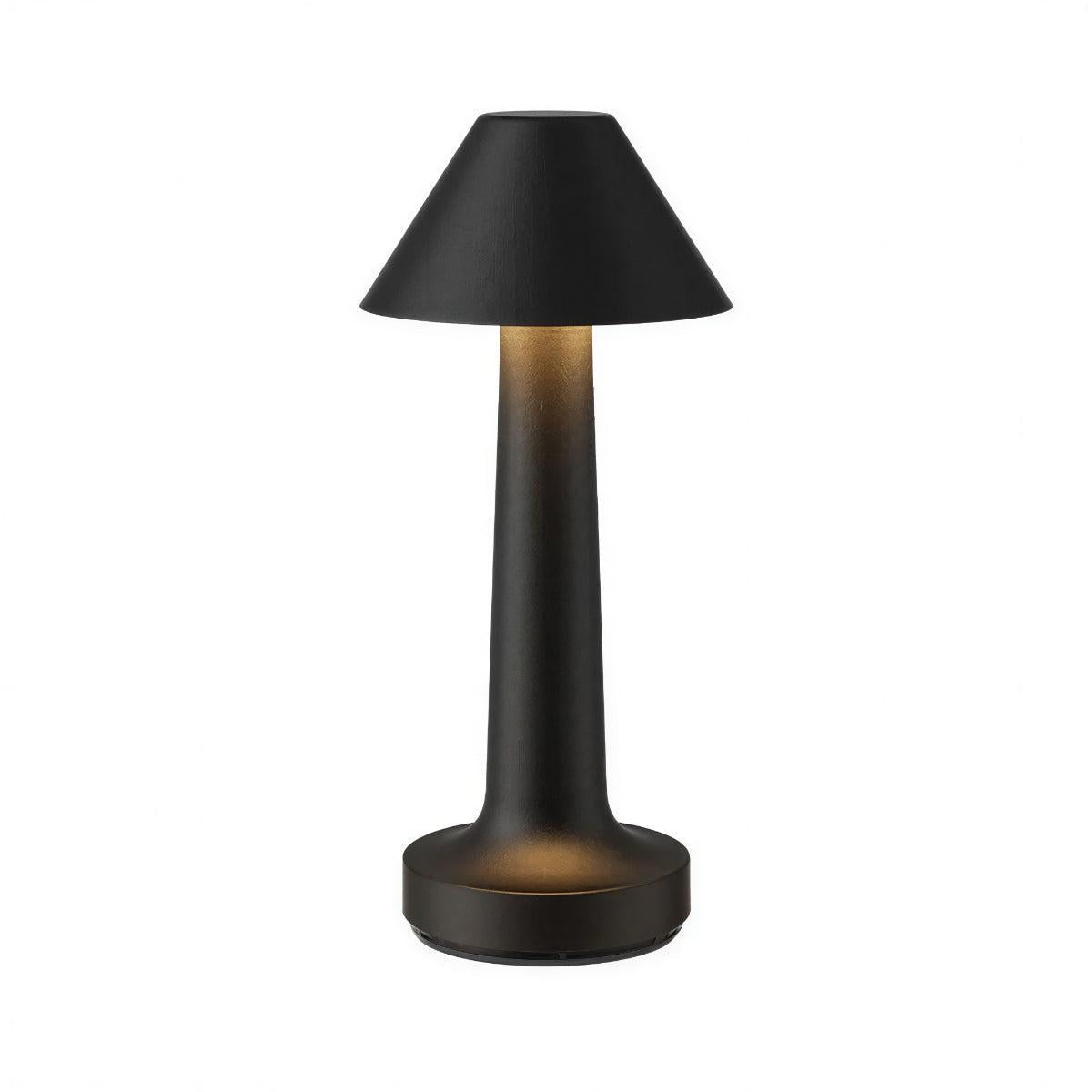 Lampa Stołowa Bezprzewodowa z Dotykowym Ściemnianiem i Ładowaniem USB - Czarny
