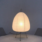 Lampa Stołowa Japandi z Papierowym Kloszem na Trójnogu - 10