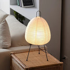 Lampa Stołowa Japandi z Papierowym Kloszem na Trójnogu - 6