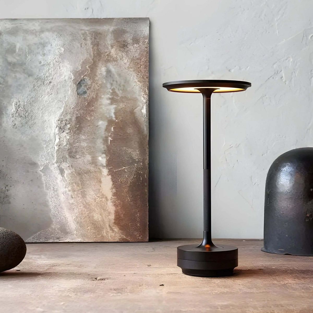 Lampa Stołowa Minimalistyczna Bezprzewodowa z Dotykowym Ściemniaczem