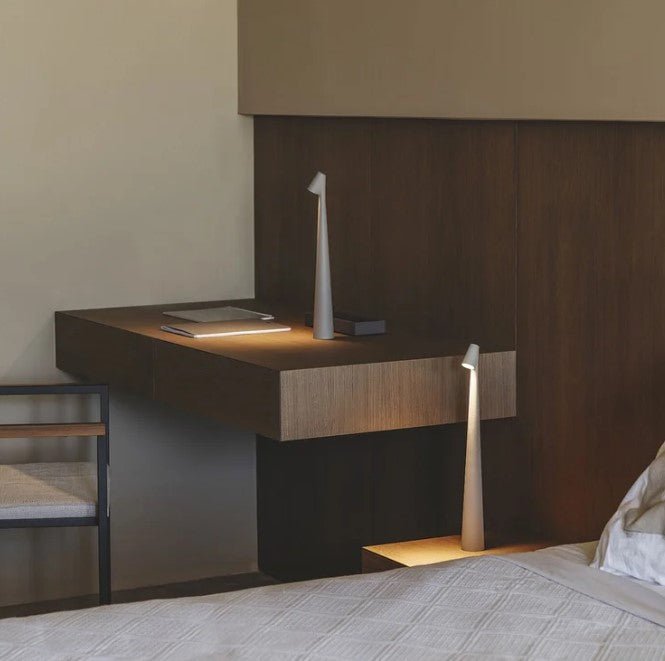 Lampa Stołowa Minimalistyczna Bezprzewodowa z Funkcją Ściemniania i Regulacją Temperatury Barwowej