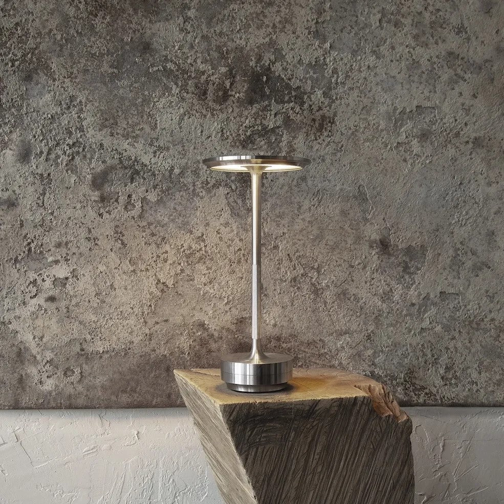 Lampa Stołowa Minimalistyczna z Okrągłą Głowicą i Ściemnianiem Dotykowym - 14