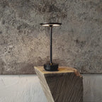 Lampa Stołowa Minimalistyczna z Okrągłą Głowicą i Ściemnianiem Dotykowym - 3