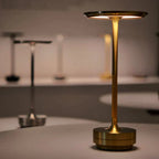 Lampa Stołowa Minimalistyczna z Okrągłą Głowicą i Ściemnianiem Dotykowym - 4