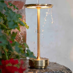 Lampa Stołowa Minimalistyczna z Okrągłą Głowicą i Ściemnianiem Dotykowym - 9