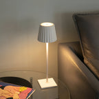 Lampa Stołowa Nowoczesna Bezprzewodowa z Dotykowym Ściemniaczem - Biały