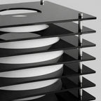 Lampa Stołowa Nowoczesna z Geometryczną Konstrukcją i Kulą Świetlną - 15