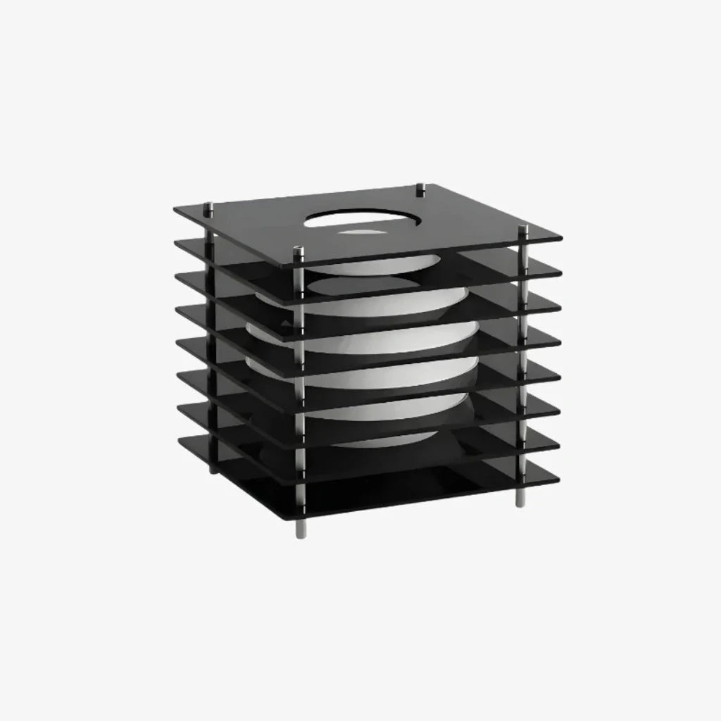 Lampa Stołowa Nowoczesna z Geometryczną Konstrukcją i Kulą Świetlną - 20