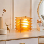 Lampa Stołowa Nowoczesna z Geometryczną Konstrukcją i Kulą Świetlną - 8
