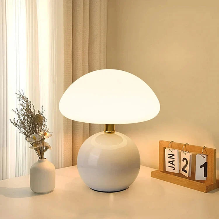 Lampa Stołowa Retro w Kształcie Grzyba z Regulowanym Światłem - 8