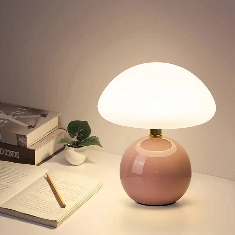 Lampa Stołowa Retro w Kształcie Grzyba z Regulowanym Światłem - 5
