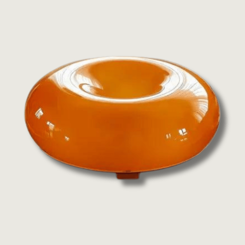 Lampa Stołowa Retro z Okrągłym Kloszem i Ściemniaczem Dotykowym - 3
