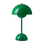 Lampa Stołowa Skandynawska Bezprzewodowa z Kloszem w Kształcie Kopuły - Zielony