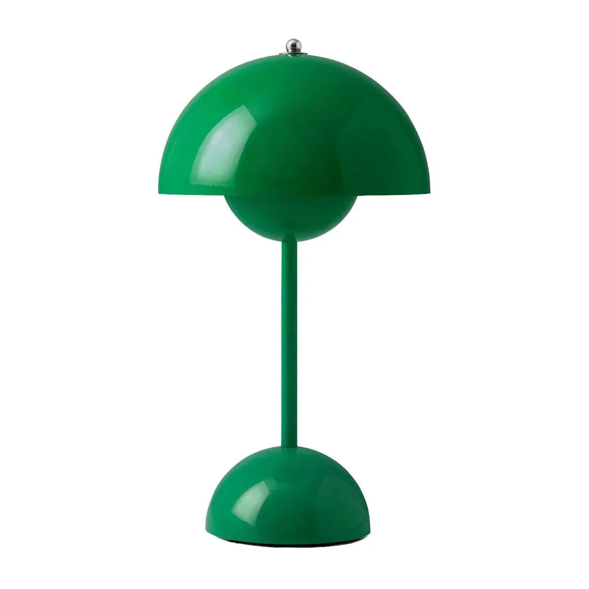 Lampa Stołowa Skandynawska Bezprzewodowa z Kloszem w Kształcie Kopuły - Zielony