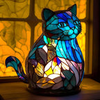 Lampa Stołowa w Stylu Witrażowym w Kształcie Zwierzęcia - 10
