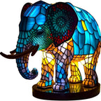 Lampa Stołowa w Stylu Witrażowym w Kształcie Zwierzęcia - 14